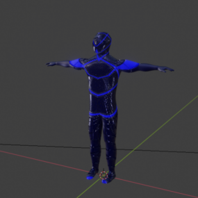 Model 3D Vegaza Chracter T-pose