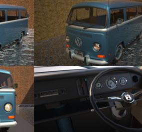 Model Vw Van klasik 3d