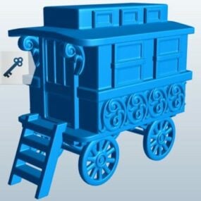 Child Toy Locomotive 3d model