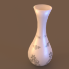 Vase en céramique décoratif blanc