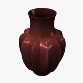 Wooden Vase 3d model