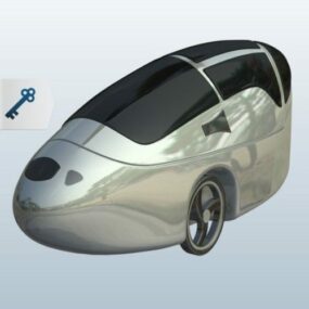 Moderni Velomobile Design 3D-malli