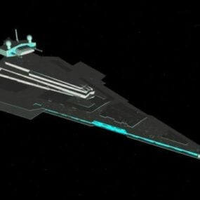 Model 3d Perusak Kapal Angkasa Bintang Kemenangan