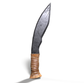 Mô hình 3d dao găm Viking cổ điển
