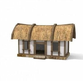 Vintage dorpshuis 3D-model