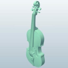 Model 3d Instrumen Viola