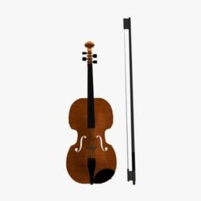 Model 3d Alat Violin Moden