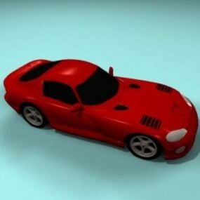 वाइपर रेड कार 3डी मॉडल