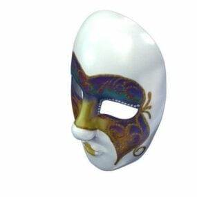 Wenecka maska ​​​​na maskaradę Volto Model 3D