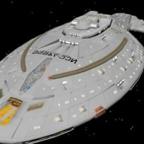 Voyager-Raumschiff 3D-Modell