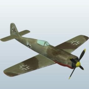 نموذج ثلاثي الأبعاد لطائرة فوك الألمانية من الحرب العالمية الثانية
