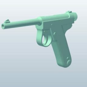 مدل سه بعدی تفنگ نیمه خودکار Ww2 ژاپن