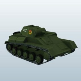 WW2 sovjetisk T70 Tank 3d-modell