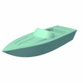 Modello 3d della barca da wakeboard