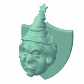 Obese Witch Wall Mount 3d model