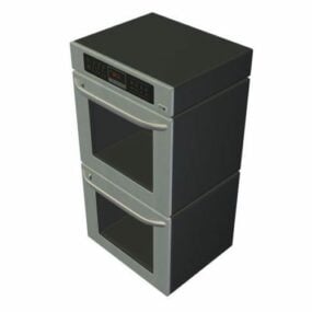 Modelo 3d da unidade de forno de parede de cozinha