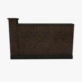 Brick Wall Building 3d model