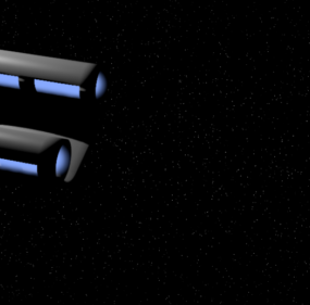 Space Warp Engines 3d model