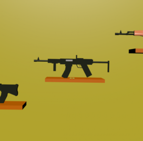 Зброя зброї Lowpoly Пакет 3d моделі
