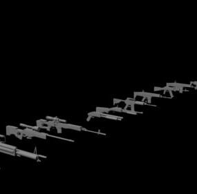 Pack d'armes à feu modèle 3D