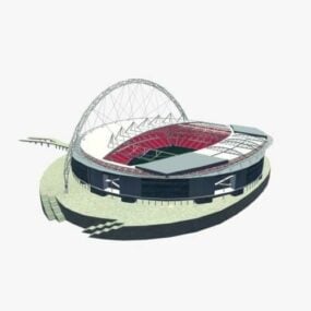 3D-Modell des Wembley-Stadiongebäudes