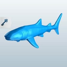 Modelo 3d imprimible de tiburón ballena