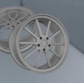 Alloy Wheel Rim V1 3d model