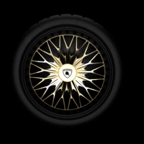 Декоративна 3d модель обода колеса