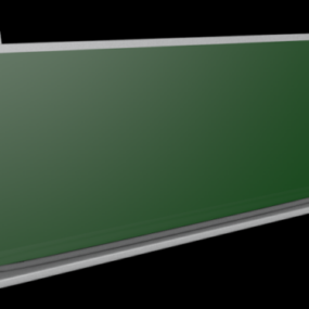 Modello 3d del bordo verde della scuola