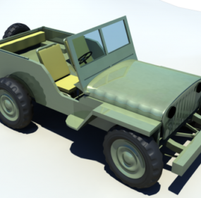 Model 3d Mobil Jeep Willy