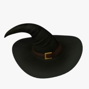 Modelo 3d de chapéu de bruxa