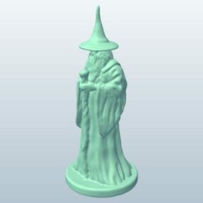 3D model postavy čaroděje