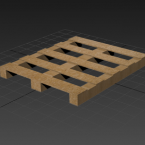 Wood Stand Cargo Plate 3d model
