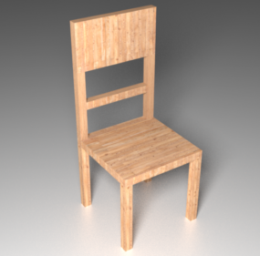 Common Wooden Chair V1 3d model