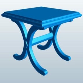 X Legs Table 3d model