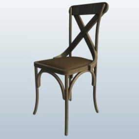 X Ladder Side Chair 3d model