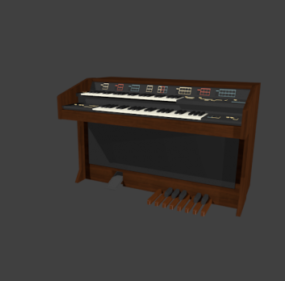 Mô hình đàn Organ Yamaha thập niên 1980 3d