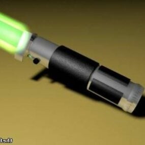 Model 3D miecza świetlnego Yodasa