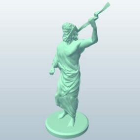 Zeus Statue 3d-modell