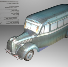 Green Bus Transport 3d-modell