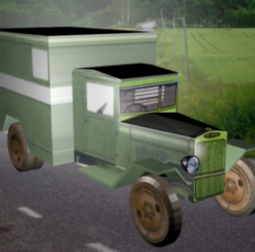 Zis-5v Truck Vehicel דגם תלת מימד