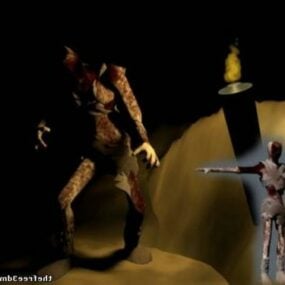 3D model zombie postavy