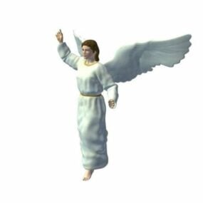 3d модель персонажа з крилами ангела