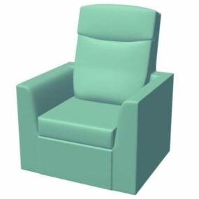 Angular Recliner Chair 3d model