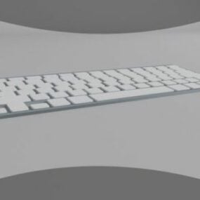एप्पल कीबोर्ड Lowpoly 3d मॉडल