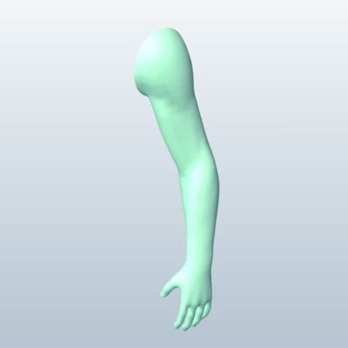 Modelo 3d sin escultura de brazo - .Obj, .Stl - Open3dModel