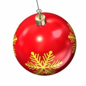 Decorative Red Ball 3d model