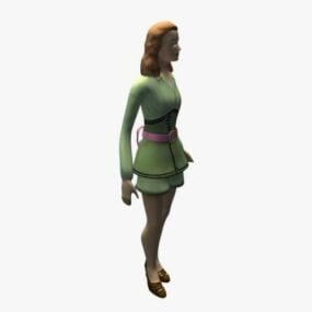 Model 3D Boneka Putri Barbie