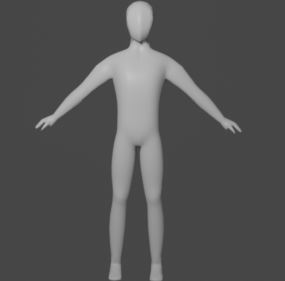 Base Character Rigged 3d model