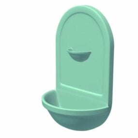 Umywalka sanitarna z blokadą Model 3D